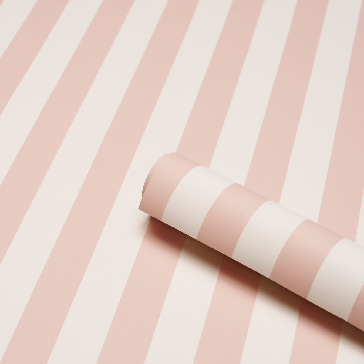 Schumacher 5017219 EMMA STRIPE in BLUSH Wallpaper - PERENNIA