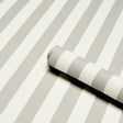 Schumacher 5017223 EMMA STRIPE in STONE Wallpaper - PERENNIA
