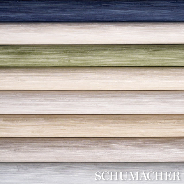 Schumacher 5017275 HORIZON GRASSCLOTH VINYL in GREY Wallpape