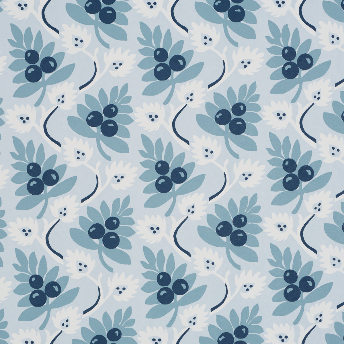 Schumacher 5017342 CUSTIS ORCHARD in SKY Wallpaper - WILLIAM