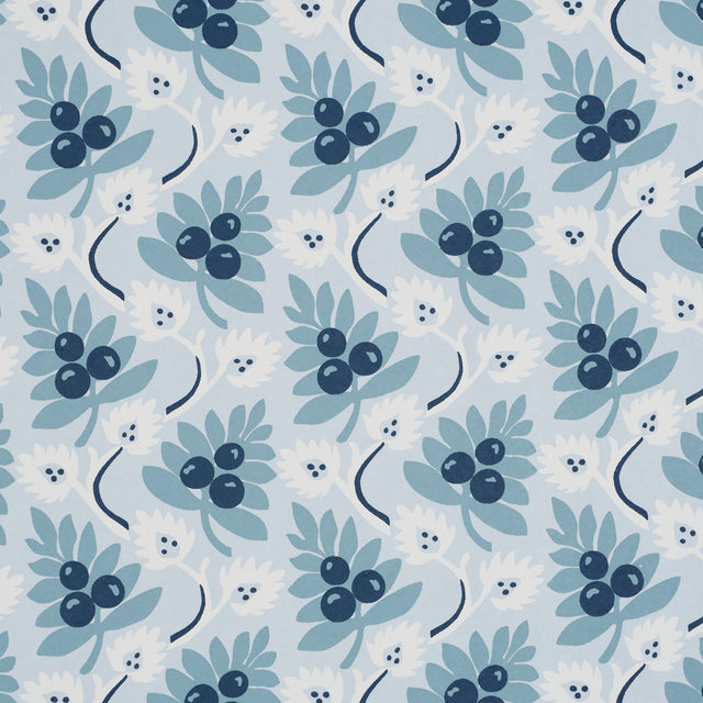 Schumacher 5017342 CUSTIS ORCHARD in SKY Wallpaper - WILLIAM