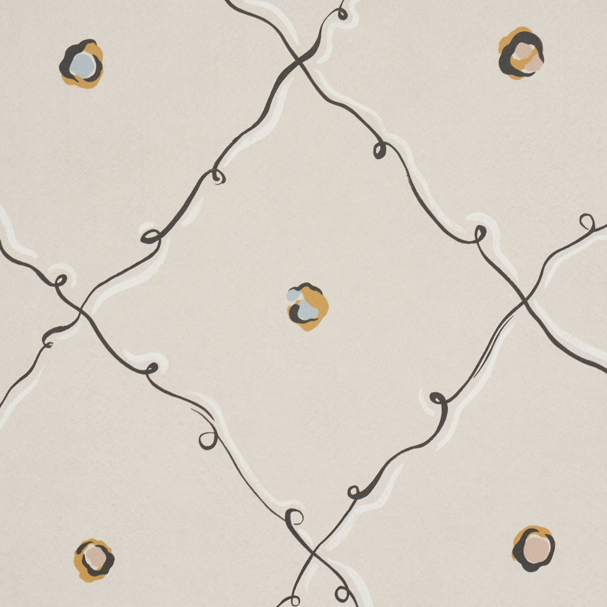 Schumacher 5017371 COLETTE in LIGHT BEIGE Wallpaper - BACKDR