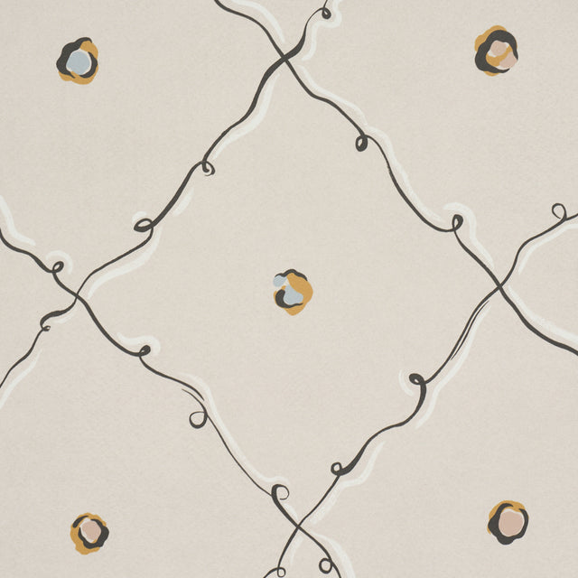 Schumacher 5017371 COLETTE in LIGHT BEIGE Wallpaper - BACKDR