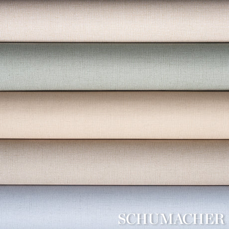 Schumacher 5017493 BANBRIDGE LINEN VINYL in MINERAL Wallpape