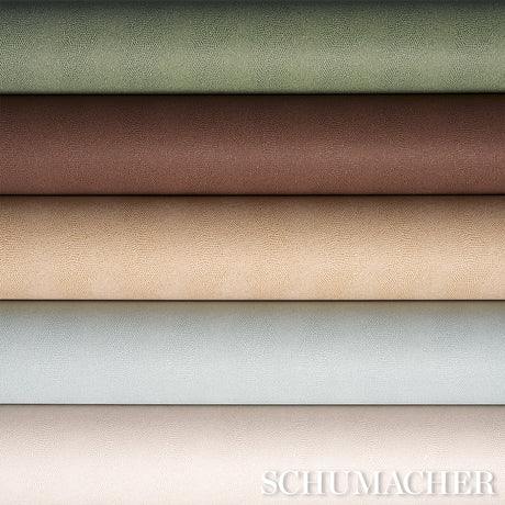 Schumacher 5017501 SNAKESKIN VINYL in SAND Wallpaper - SCHUM