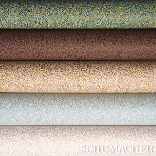 Schumacher 5017501 SNAKESKIN VINYL in SAND Wallpaper - SCHUM