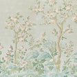 Schumacher 5017551 CHARLOTTE'S GARDEN 2 PANEL SET in CELADON