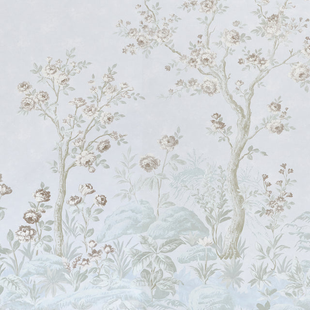 Schumacher 5017552 CHARLOTTE'S GARDEN 2 PANEL SET in PERIWIN