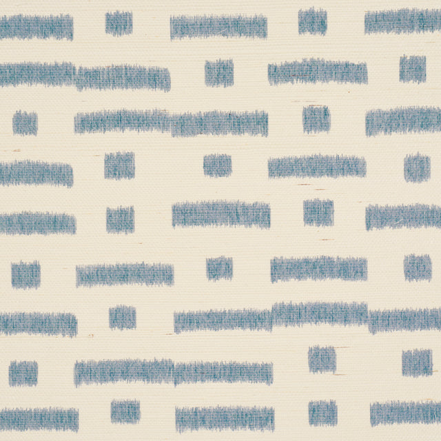 Schumacher 5017590 ABSTRACT IKAT SISAL in CADET Wallpaper - 