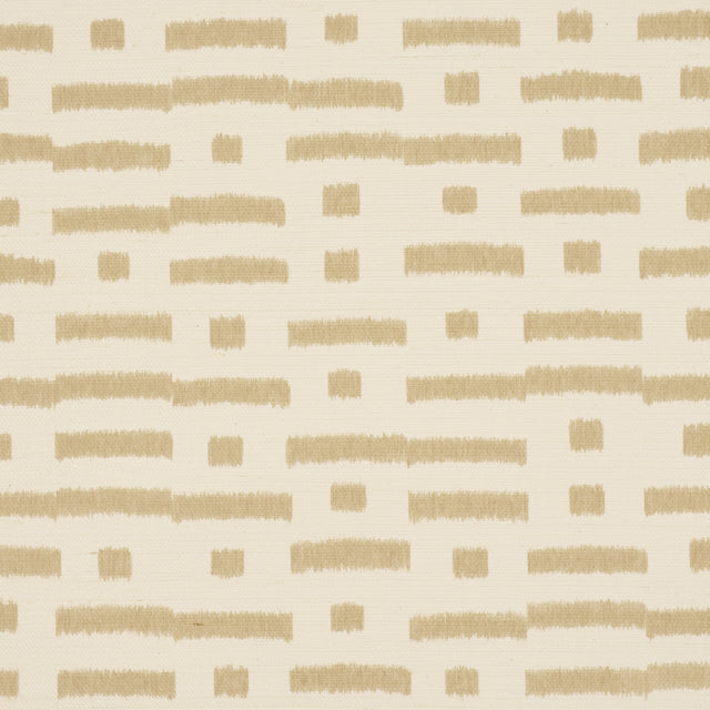 Schumacher 5017591 ABSTRACT IKAT SISAL in BEIGE Wallpaper - 