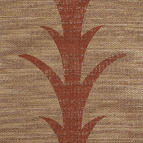 Schumacher 5017651 ACANTHUS STRIPE SISAL in MOCHA Wallpaper 