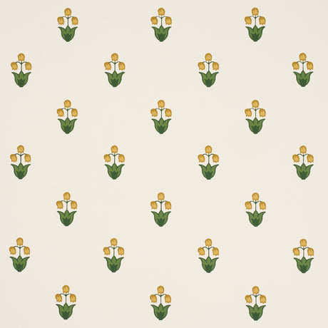 Schumacher 5017660 MOIRA HAND PRINT in MARIGOLD Wallpaper - 