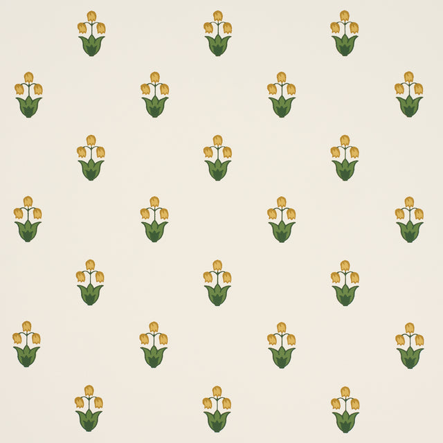 Schumacher 5017660 MOIRA HAND PRINT in MARIGOLD Wallpaper - 
