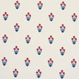 Schumacher 5017661 MOIRA HAND PRINT in BLUE & RED Wallpaper 