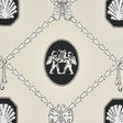 Schumacher 5017840 EDITH in BLACK & IVORY Wallpaper - BACKDR