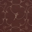 Schumacher 5017850 BRODERIE in BORDEAUX Wallpaper - BACKDROP