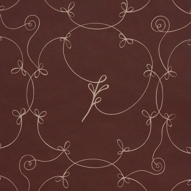 Schumacher 5017850 BRODERIE in BORDEAUX Wallpaper - BACKDROP