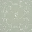 Schumacher 5017851 BRODERIE in COOL GREEN Wallpaper - BACKDR