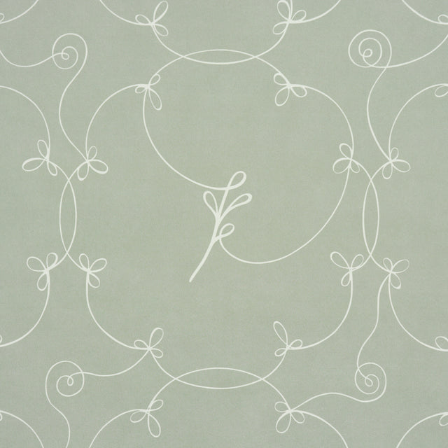 Schumacher 5017851 BRODERIE in COOL GREEN Wallpaper - BACKDR