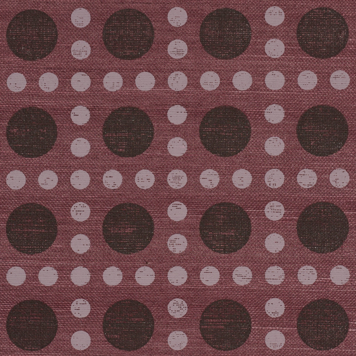 Schumacher 5017872 PUNTINI SISAL in PLUM Wallpaper - BACKDRO
