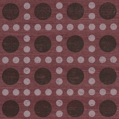 Schumacher 5017872 PUNTINI SISAL in PLUM Wallpaper - BACKDRO