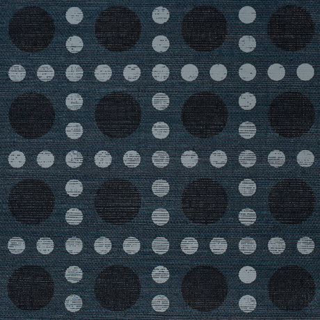 Schumacher 5017873 PUNTINI SISAL in INDIGO Wallpaper - BACKD