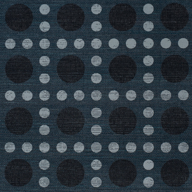 Schumacher 5017873 PUNTINI SISAL in INDIGO Wallpaper - BACKD