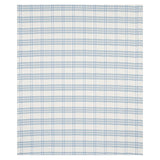 Schumacher Check Rustique Sky Fabric