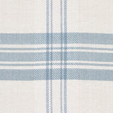 Schumacher Check Rustique Sky Fabric