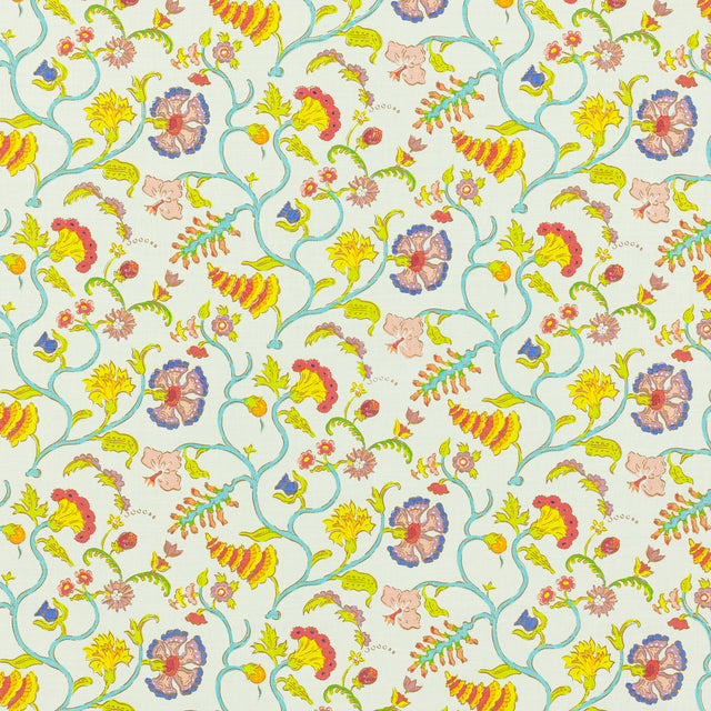 Schumacher 505V80 PONDICHERRY BY RAOUL in LAKE Fabric - RAOU