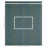 Schumacher Chatelaine Paisley Blue Fabric