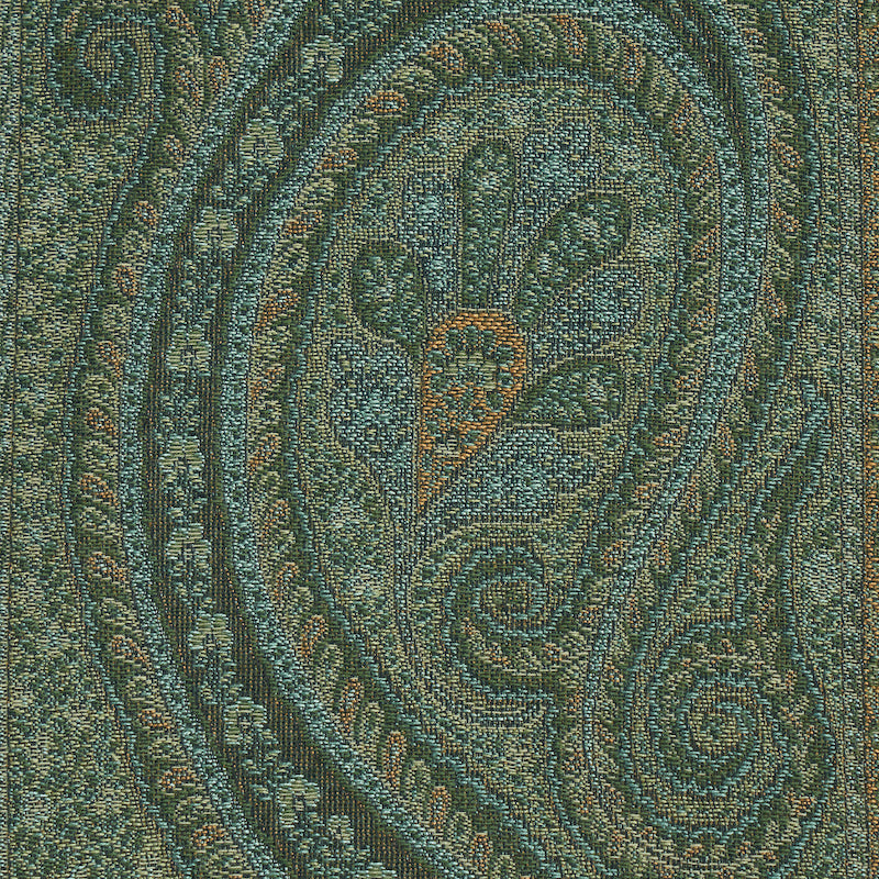 Schumacher Chatelaine Paisley Jade Fabric
