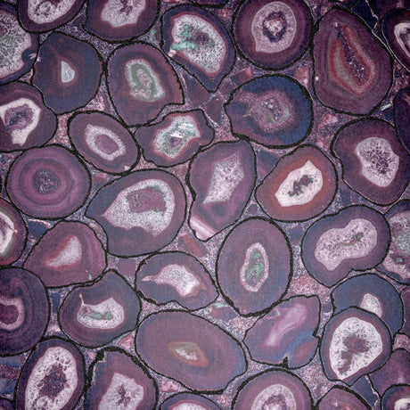 Galerie GH51217-23 Purple Lilac Geometric Stone - Eade's Wallpaper