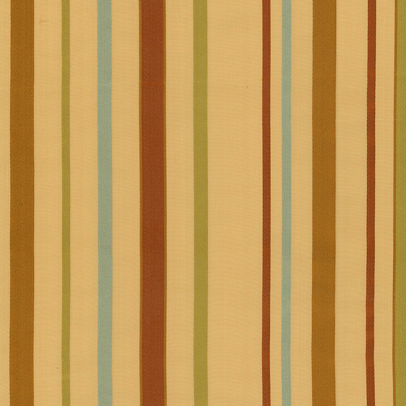 Schumacher Alessandra Silk Stripe Gold Fabric
