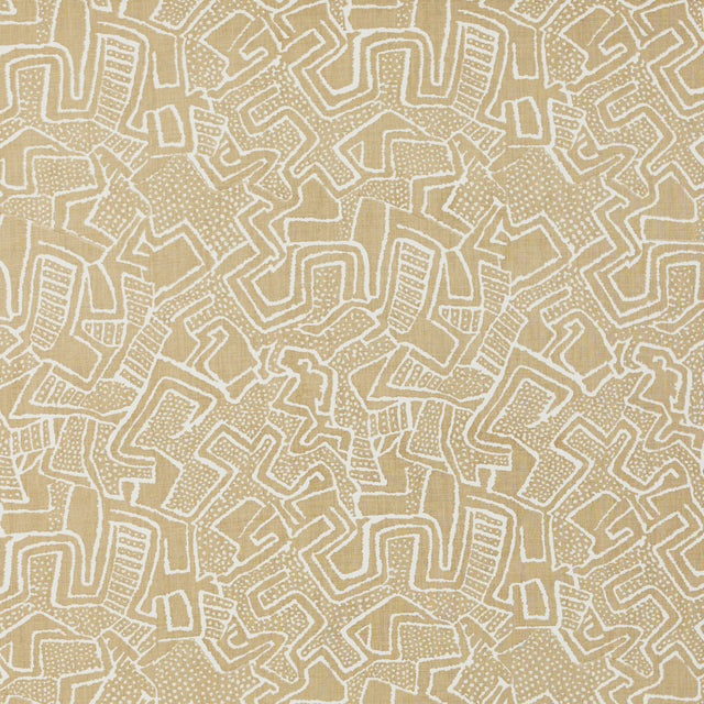 Schumacher 519B32 SAIBO in CAMEL Fabric - RAOUL TEXTILES