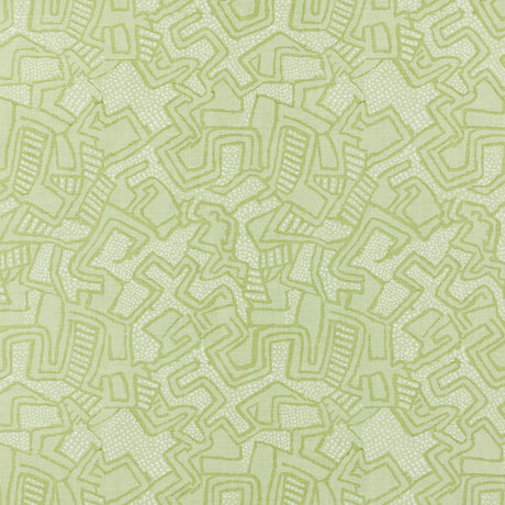 Schumacher 519V69 SAIBO in OLIVINE Fabric - RAOUL TEXTILES
