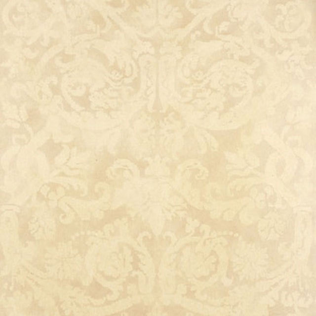 Schumacher Pontine Damask Bone Wallpaper - Eade's Wallpaper