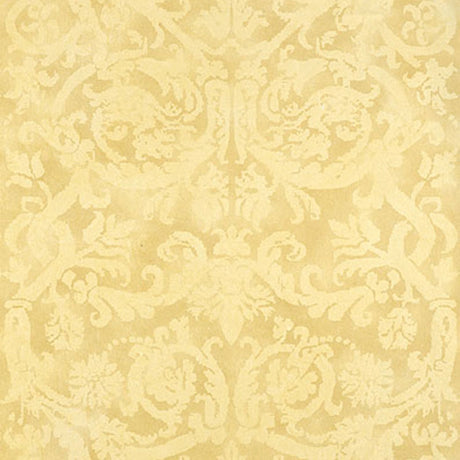 Schumacher Pontine Damask Soft Gold Wallpaper - Eade's Wallpaper