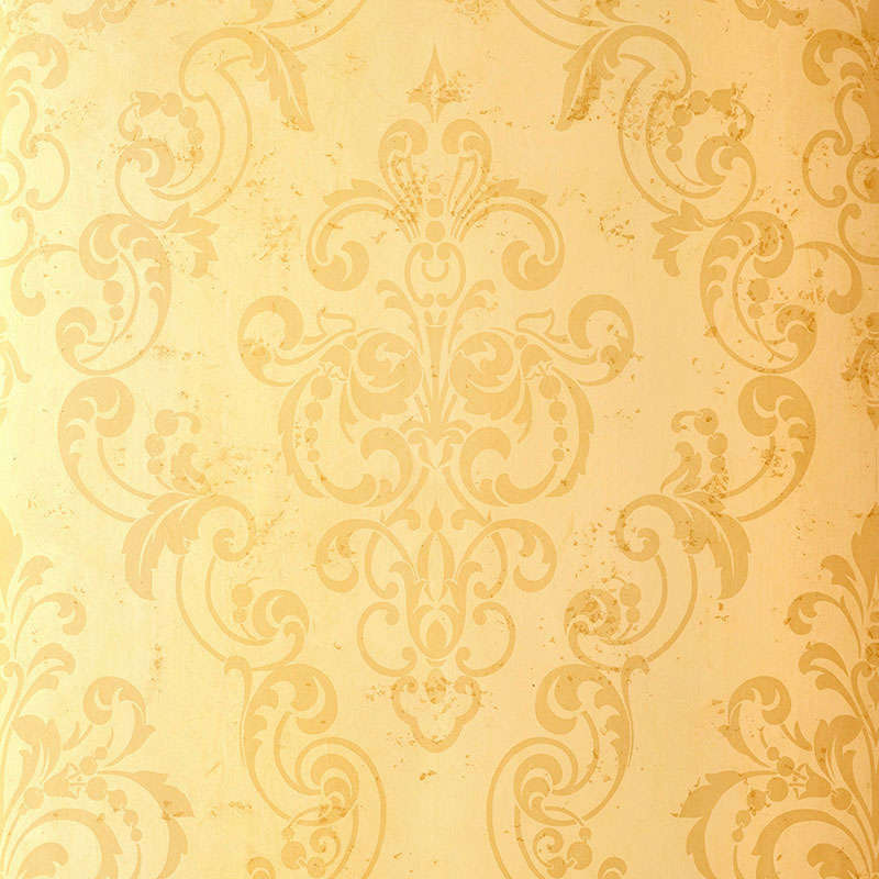 Schumacher Giovan Damask Maize Wallpaper