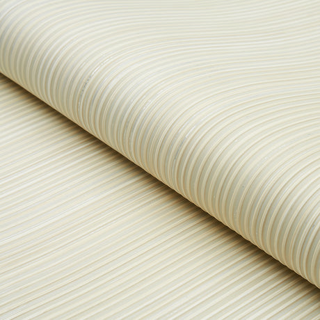 Schumacher 529909 RIMINI RIB in PARCHMENT Wallpaper - TEXTUR