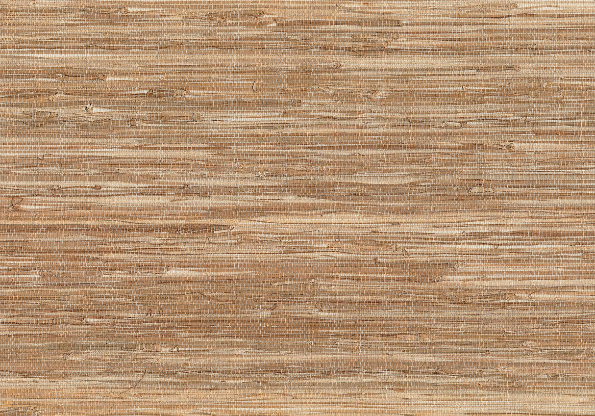 Kenneth James 53-65670 Sora Taupe Grasscloth Wallpaper