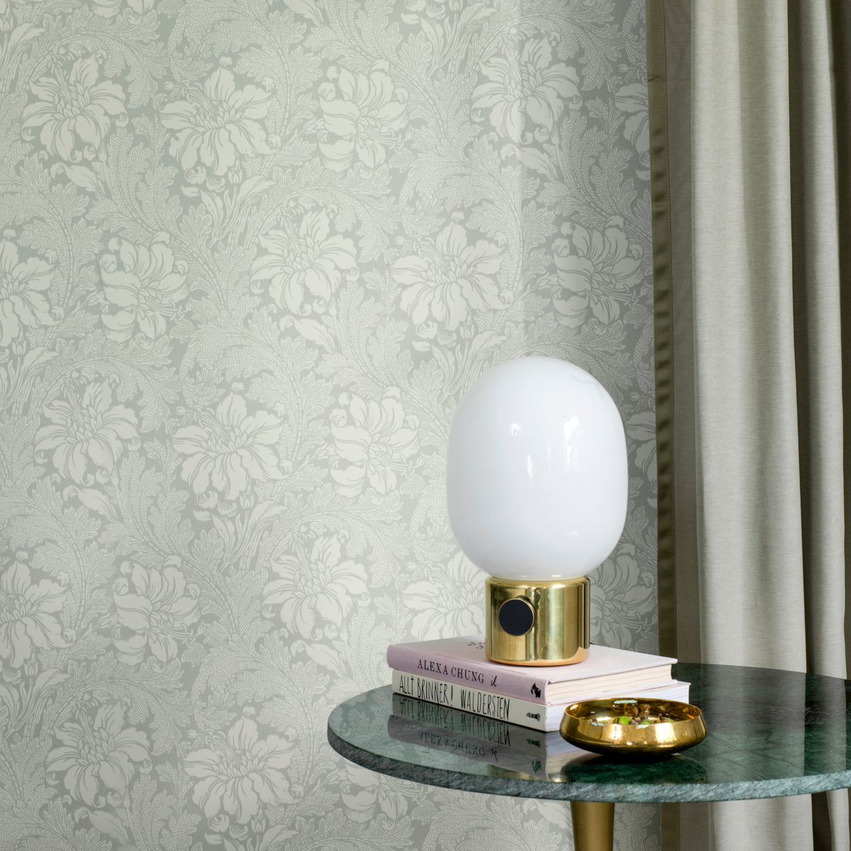 Schumacher 5350 ACANTHUS GARDEN in SAGE Wallpaper - BORÃ…STA