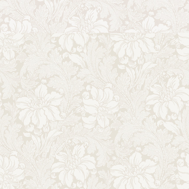 Schumacher 5352 ACANTHUS GARDEN in BONE Wallpaper - BORÃ…STA