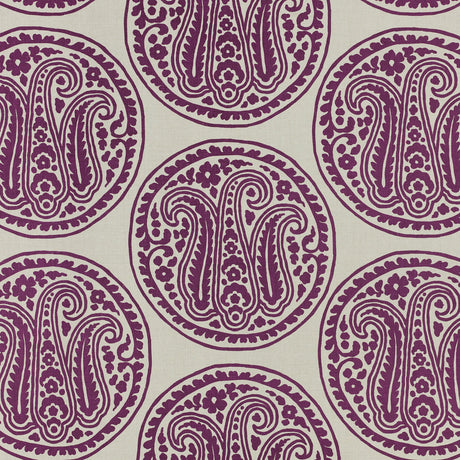 Schumacher 536N27 MIRA BY RAOUL in EGGPLANT Fabric - RAOUL T