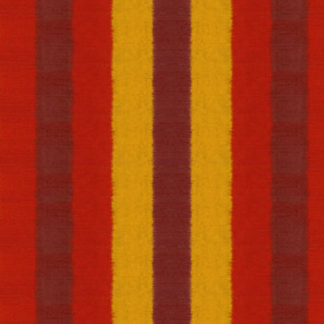 Schumacher 54021 KAREENA IKAT STRIPE in HENNA Fabric - Colle