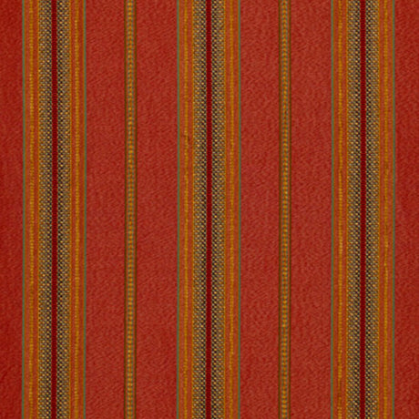 Schumacher Sinclair Chenille Stripe Rouge Fabric - Eade's Wallpaper