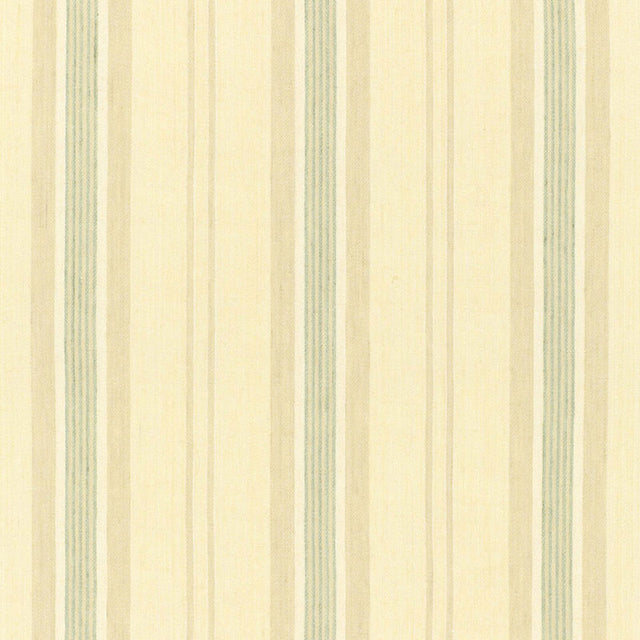 Schumacher Sagaponic Linen Stripe Linen Fabric - Eade's Wallpaper