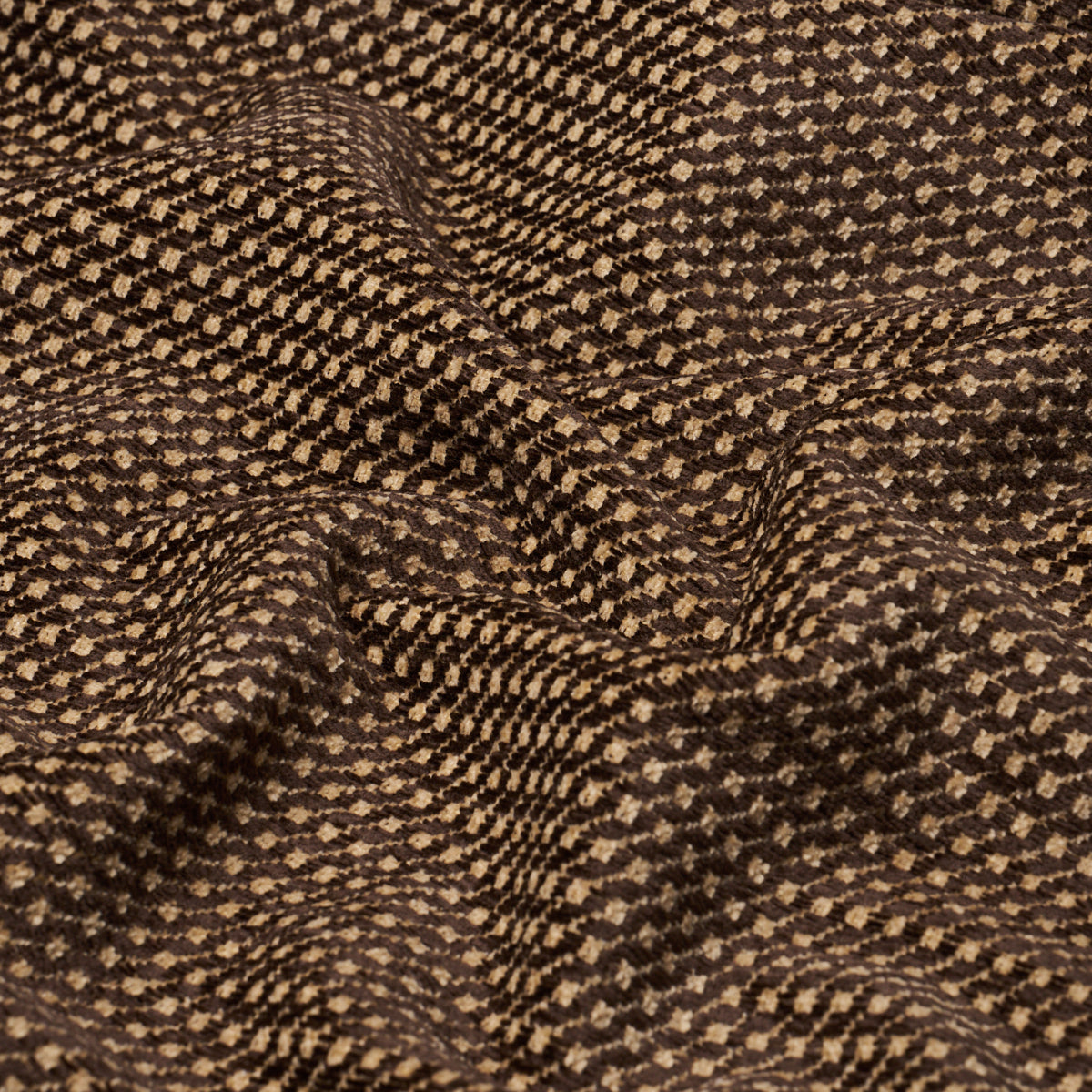 Schumacher 54376 TOSCANA in BROWN Fabric - LUXURY CHENILLE