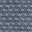 Schumacher 545N59 BRUNO in INDIGO Fabric - RAOUL TEXTILES