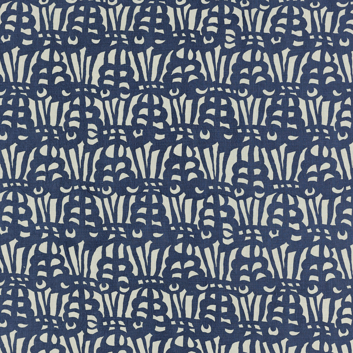 Schumacher 545N59 BRUNO in INDIGO Fabric - RAOUL TEXTILES